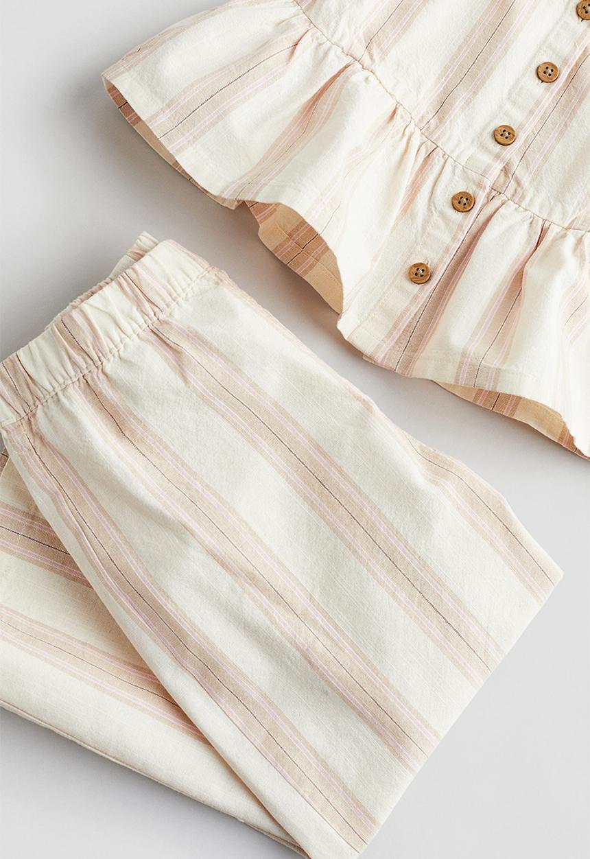 H&M - 2-Piece set - cream & striped