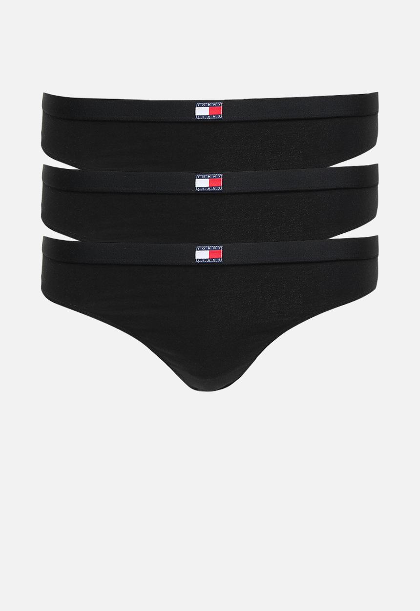 Tommy Hilfiger - 3P CLASSIC THONG - black
