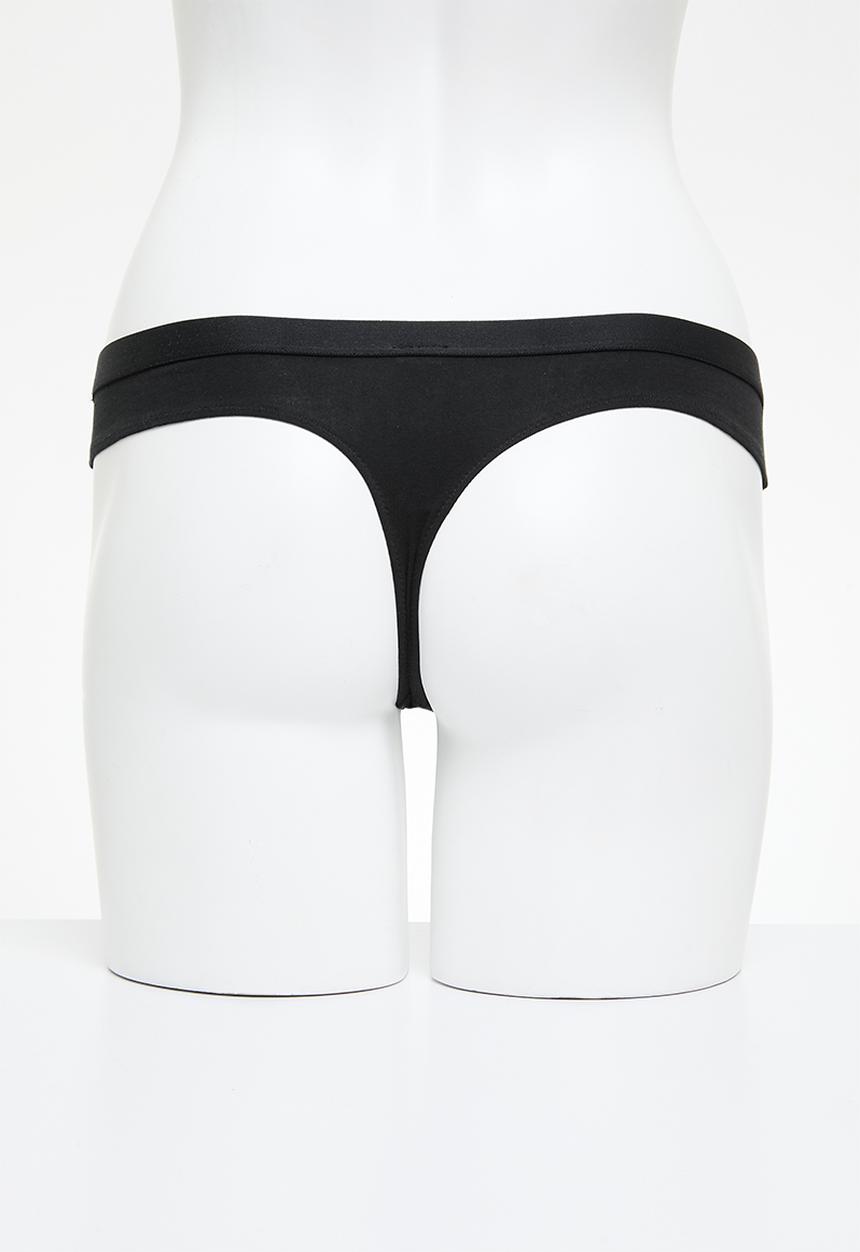 Tommy Hilfiger - 3P CLASSIC THONG - black