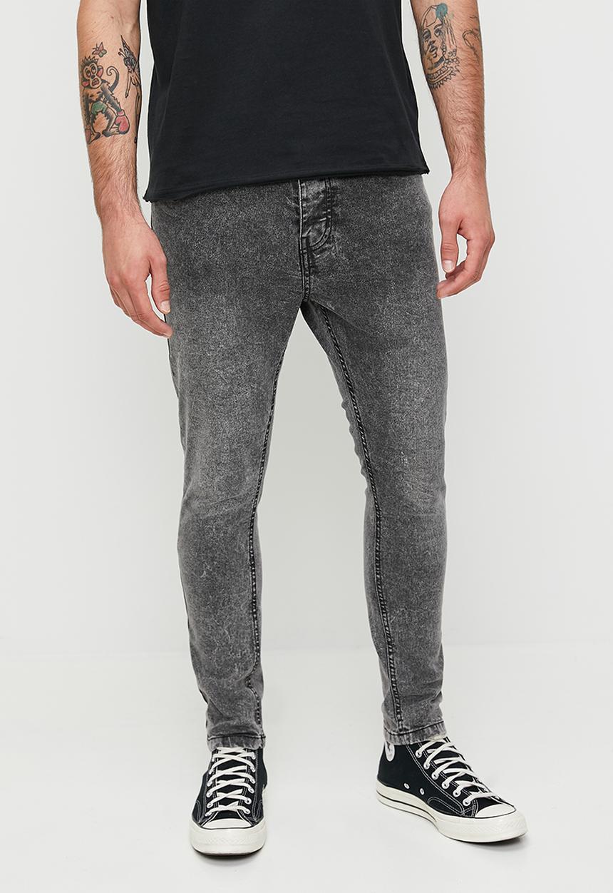Brave Soul - Denim Jeans - Grey Acid Wash