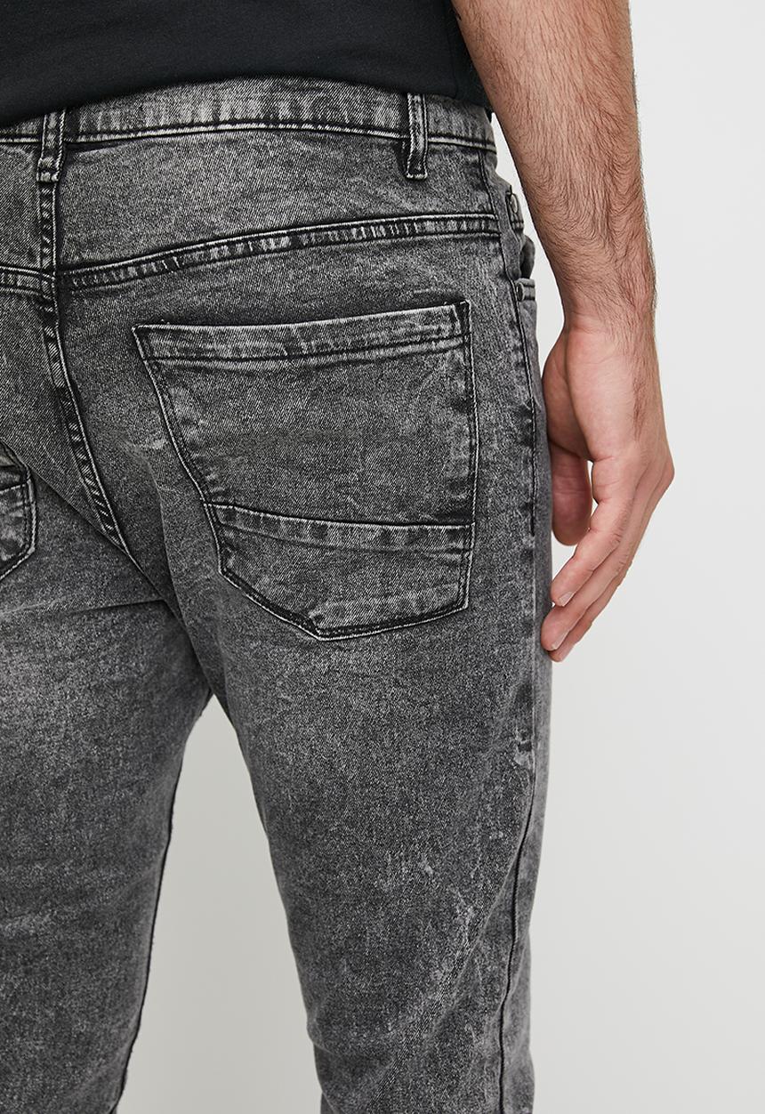 Brave Soul - Denim Jeans - Grey Acid Wash