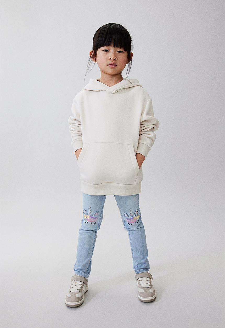H&M - Jeggings - light denim blue unicorn