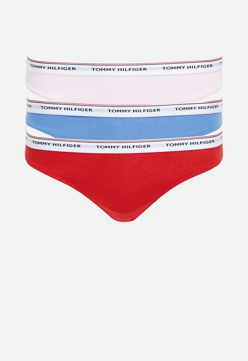 Tommy Hilfiger - 3 pack thong - red/blue/lavender