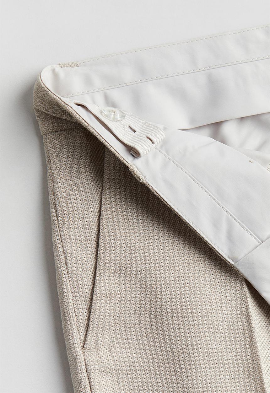 H&M - Textured suit trousers - beige