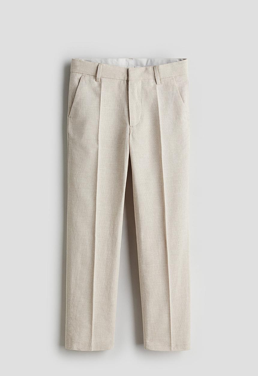H&M - Textured suit trousers - beige