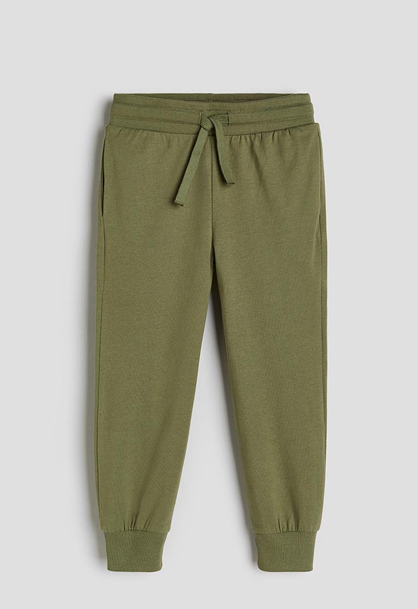 H&M - Jersey joggers - khaki green 