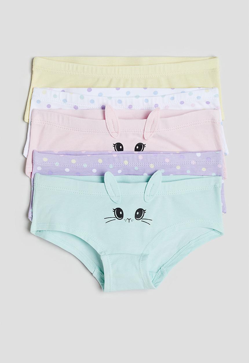 H&M - 5 pack hipster briefs - turquoise spotted 