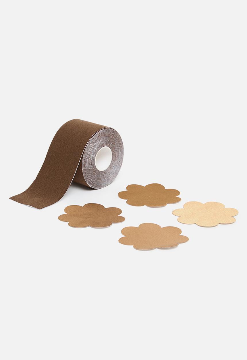 Easy Curves Shapewear - Body Tape + nipple covers brown