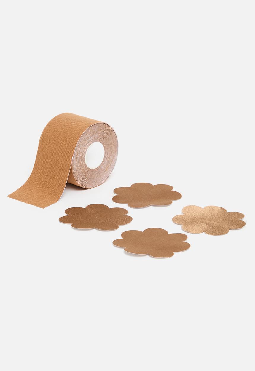 Easy Curves Shapewear - Body Tape + nipple covers caramel tan