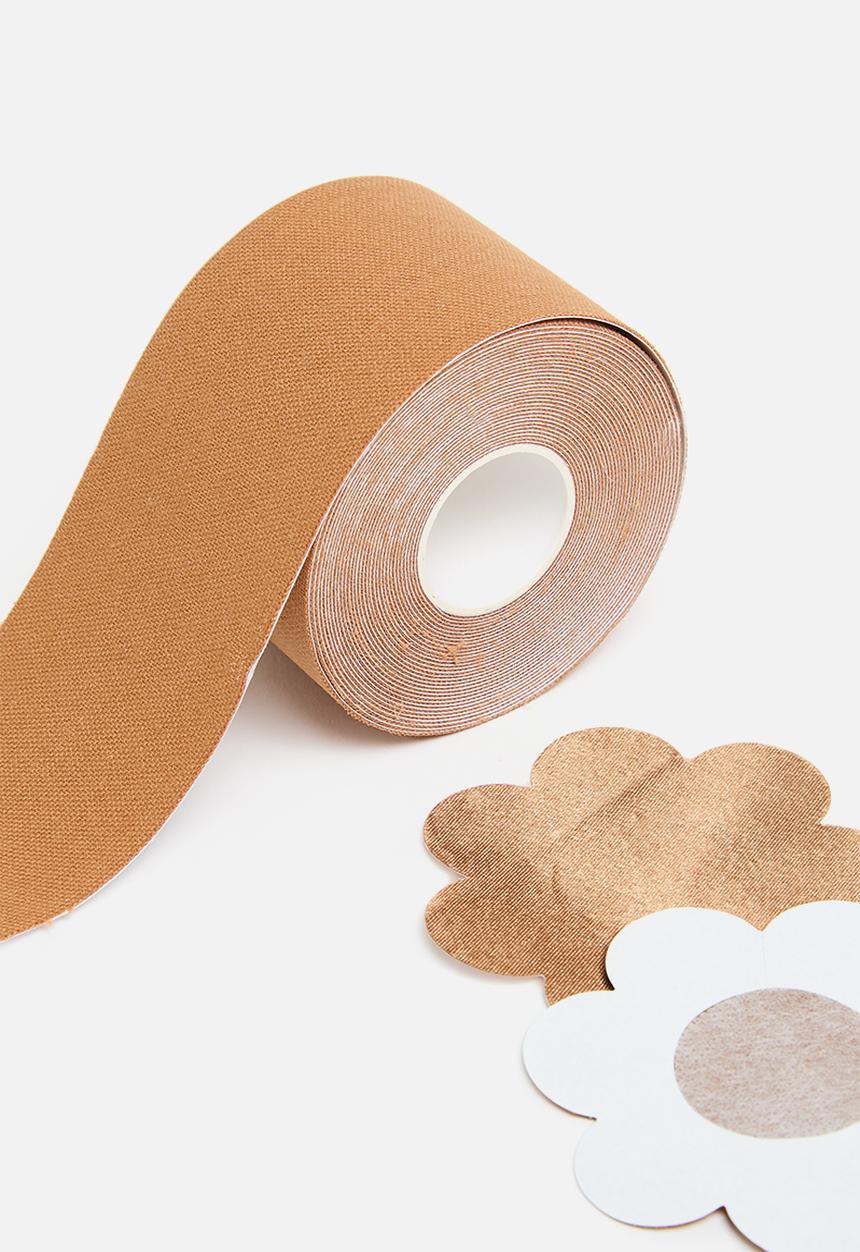 Easy Curves Shapewear - Body Tape + nipple covers caramel tan
