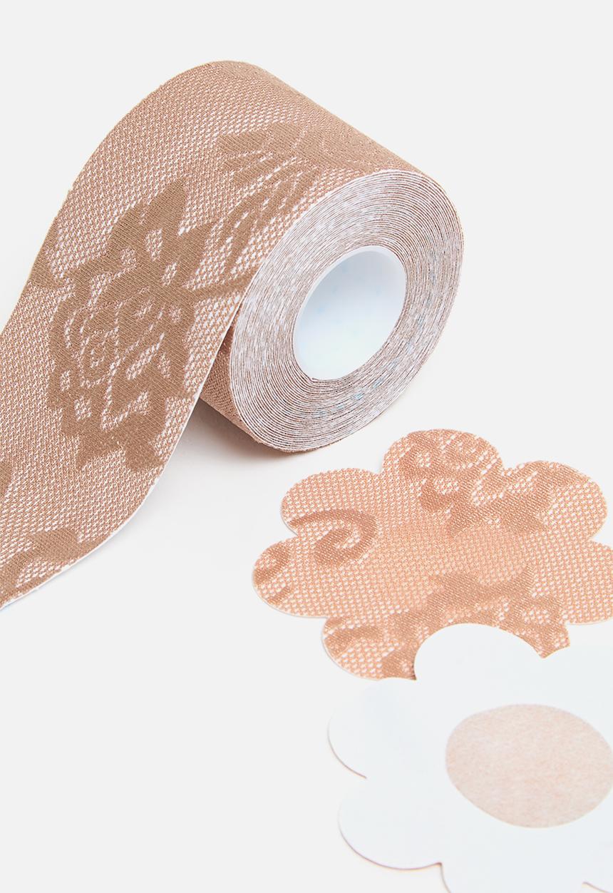 Easy Curves Shapewear - Body Tape + lace nipple covers - beige