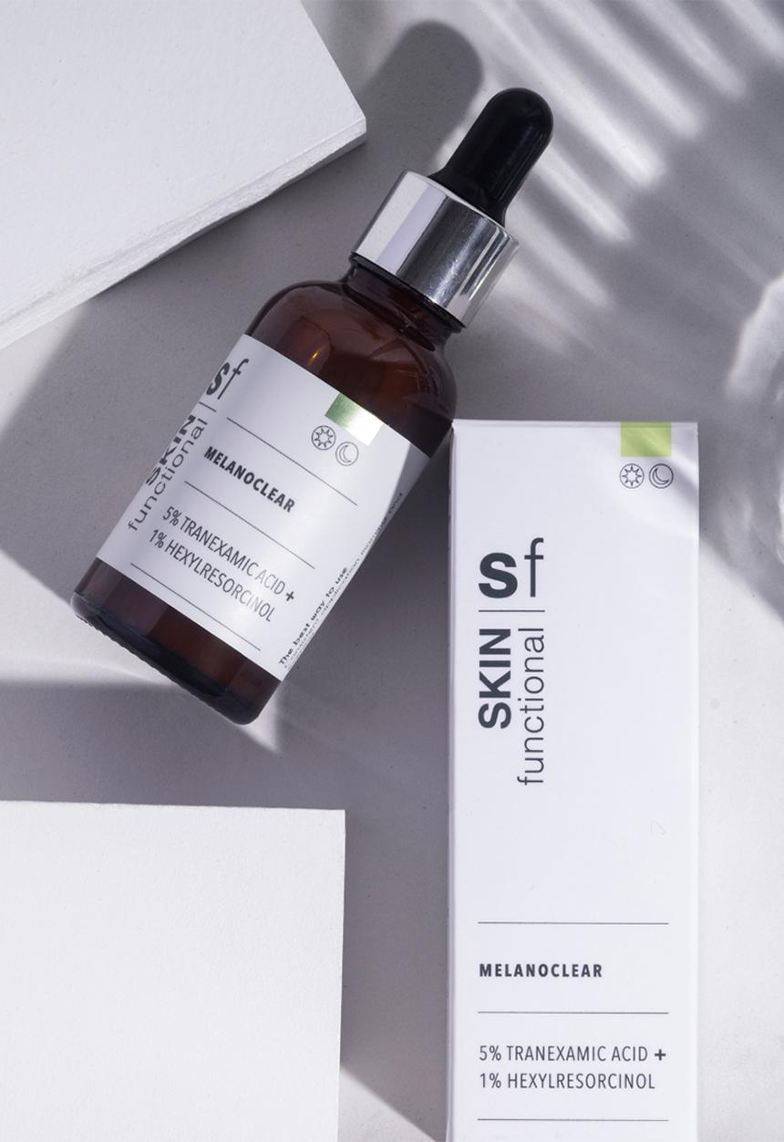 SKIN functional - 5% Tranexamic Acid + 1% Hexylresorcinol, Melanoclear - 30ml