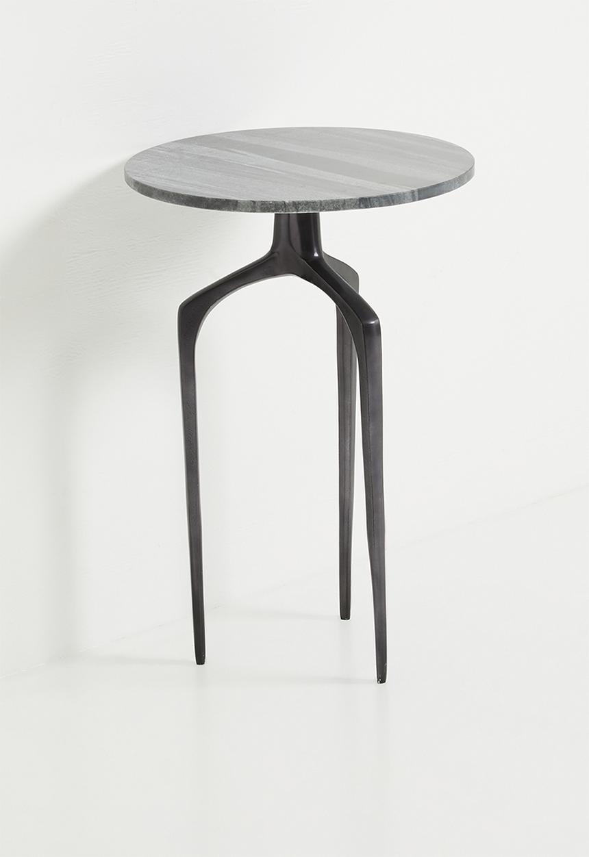 Sixth Floor - Marble round table - Black