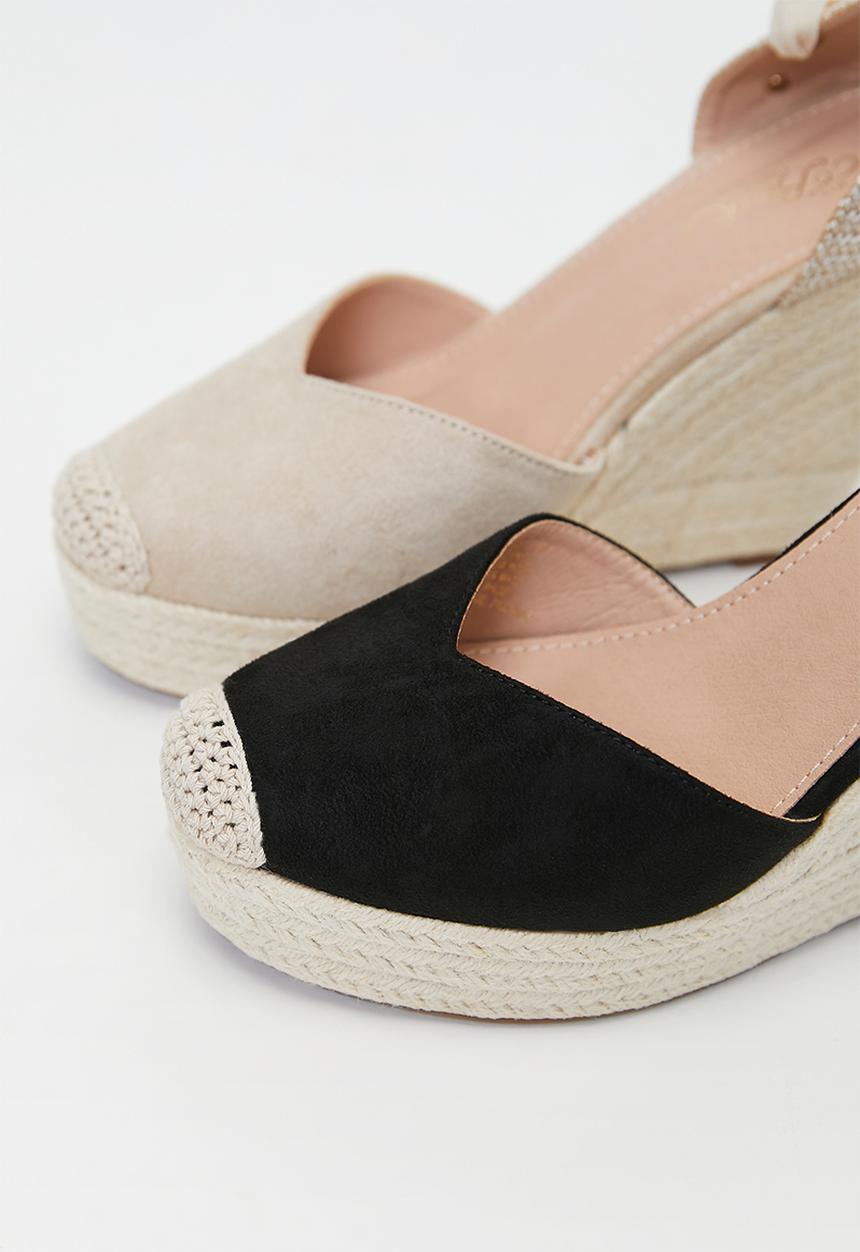 Miss Black - Moniker 2 espadrille - black