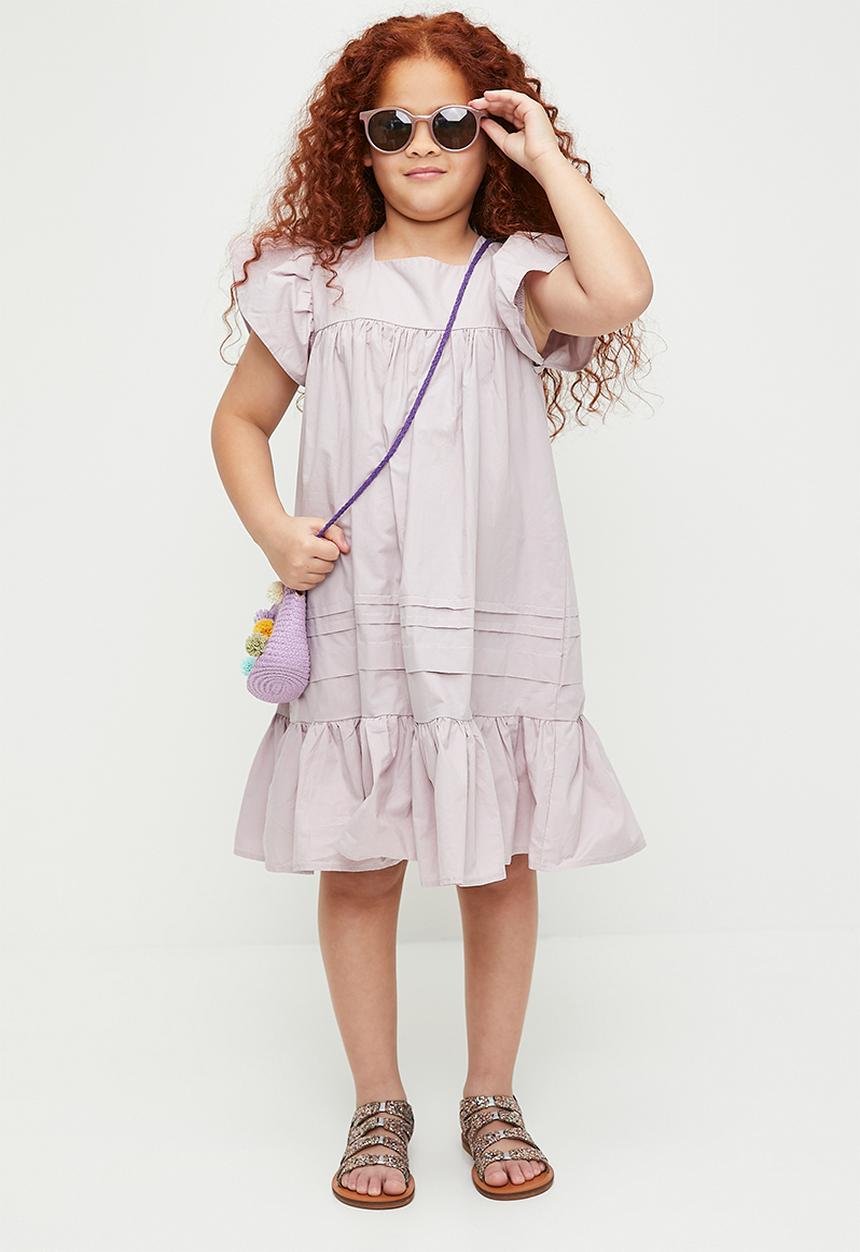 Pop Candy - Frilled sleeve dress - grey