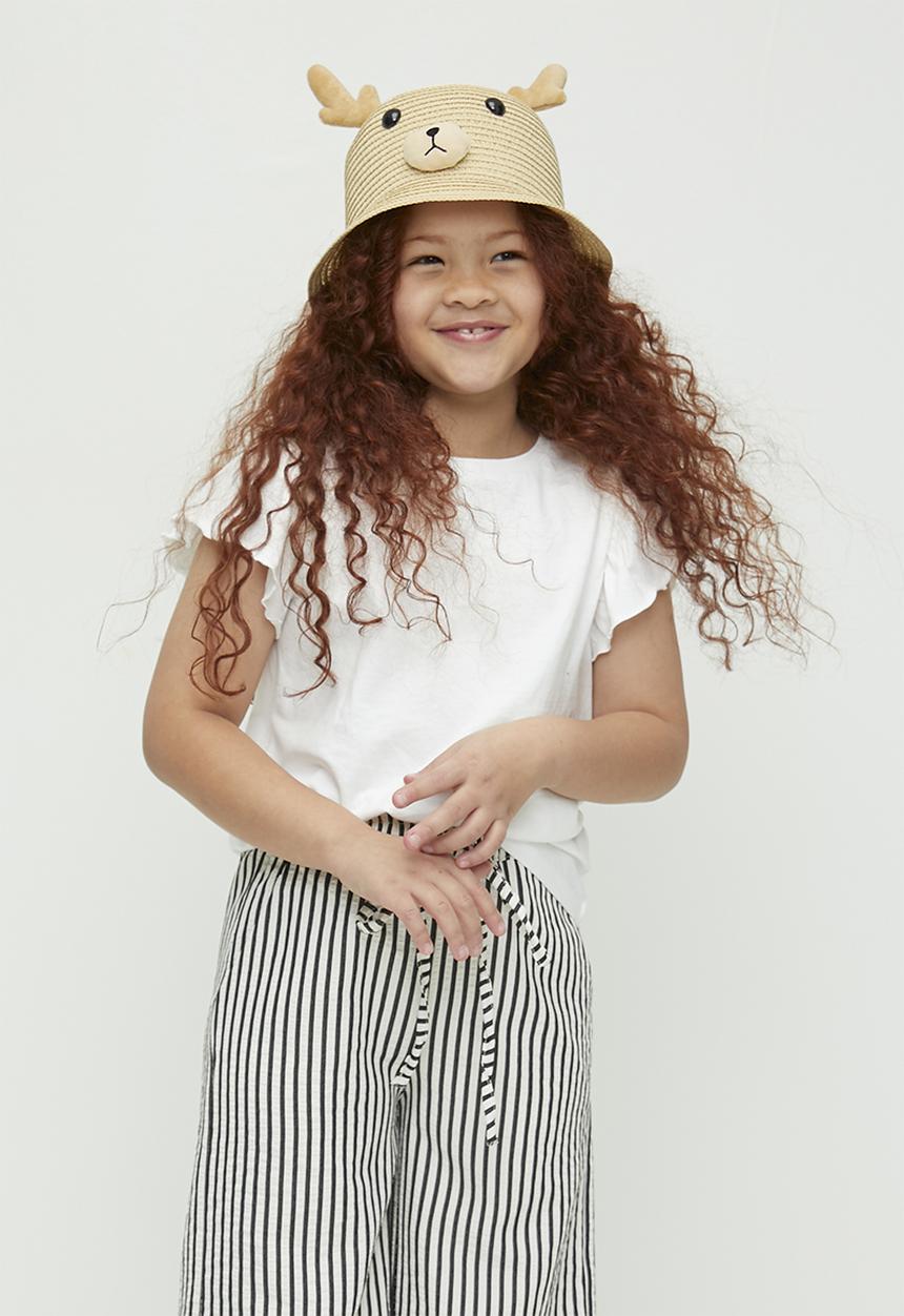 Pop Candy - Novelty straw hat - off white