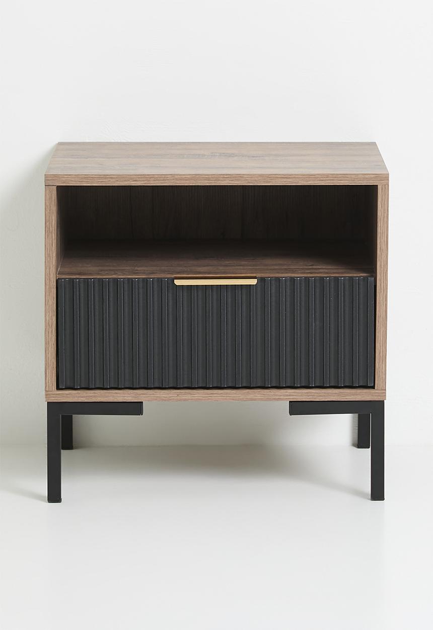 Me&Co - Carried bedside table- natural & black