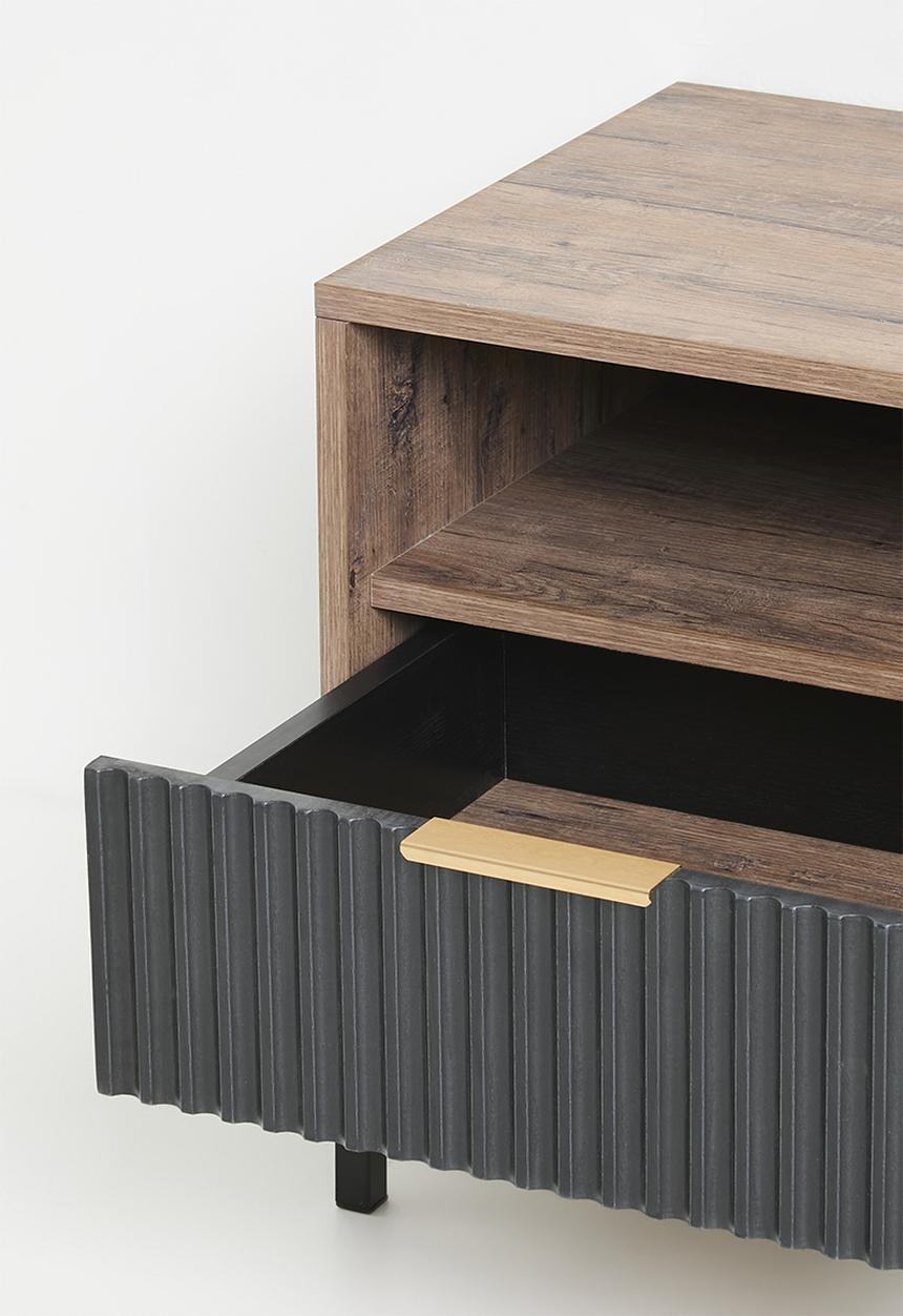 Me&Co - Carried bedside table- natural & black