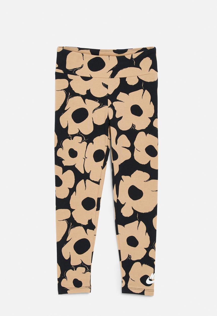 Nike - Nkg floral legging - black