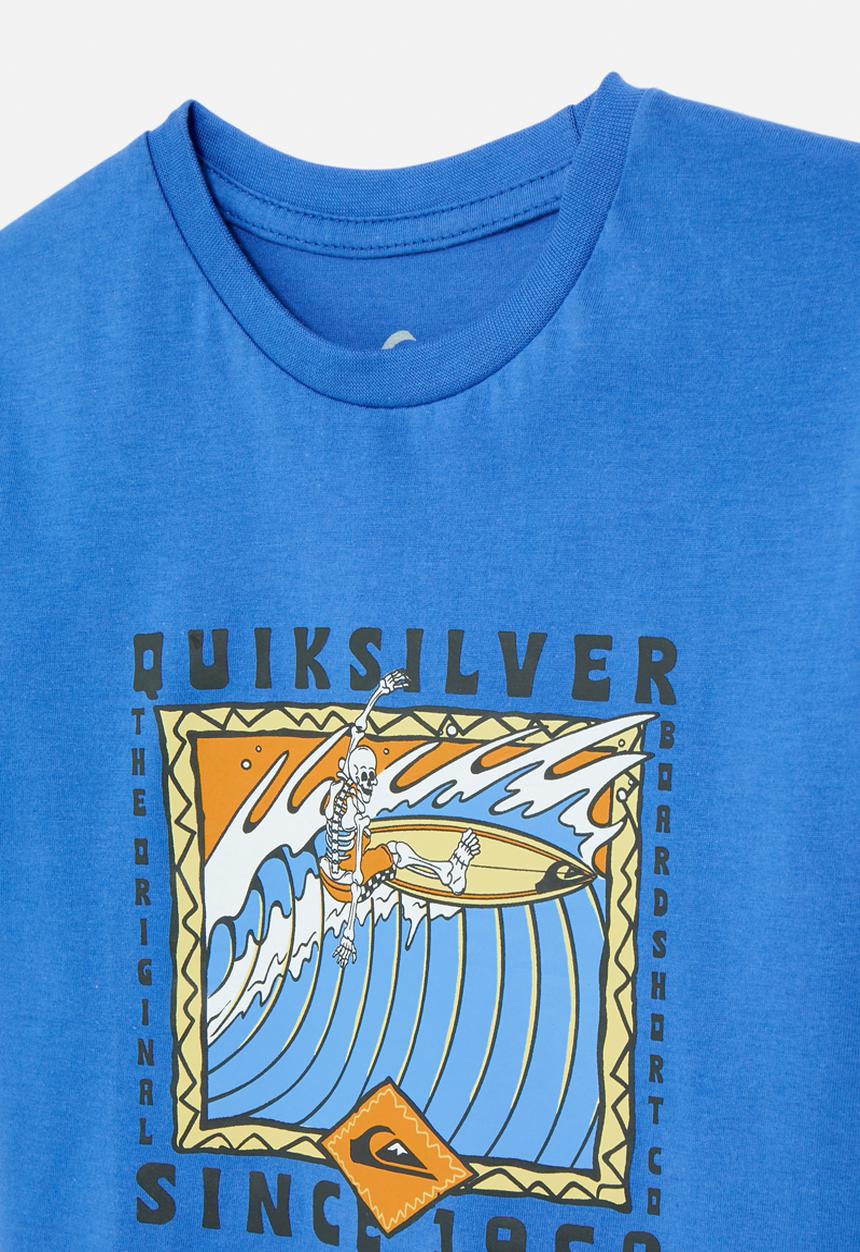 Quiksilver - Retro skull ss pre-boys - nebulas blue