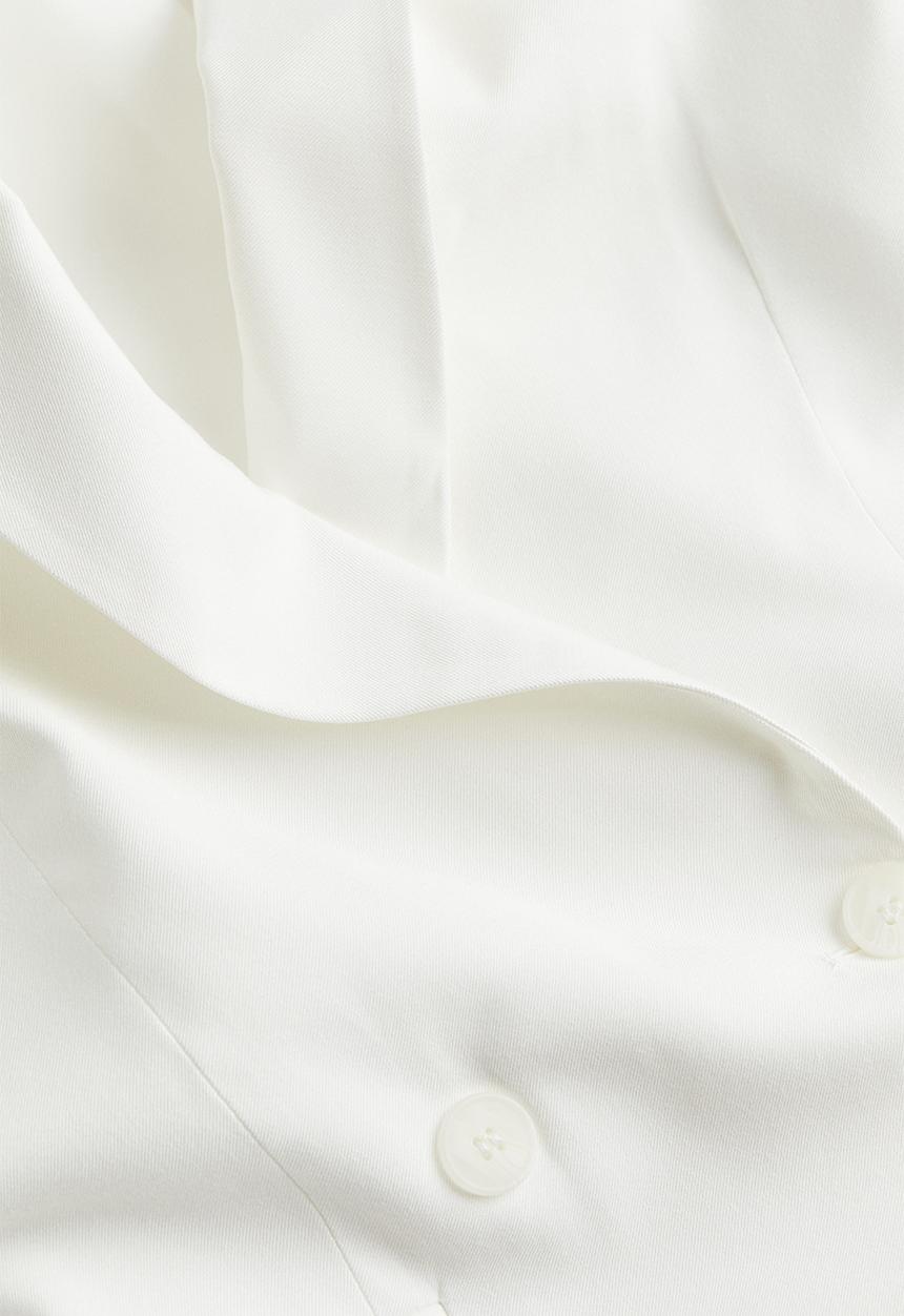 H&M - Double-breasted blazer - white