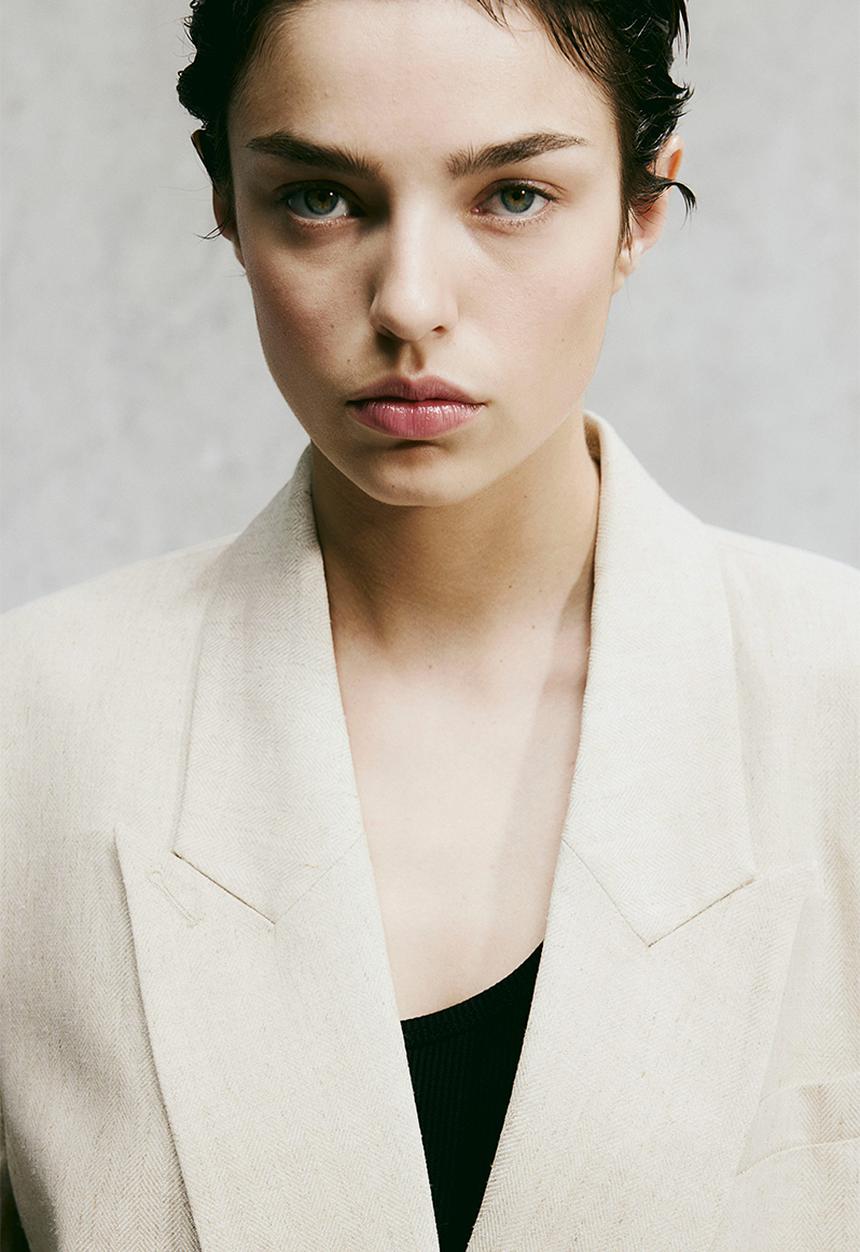 H&M - Double-breasted blazer - light beige