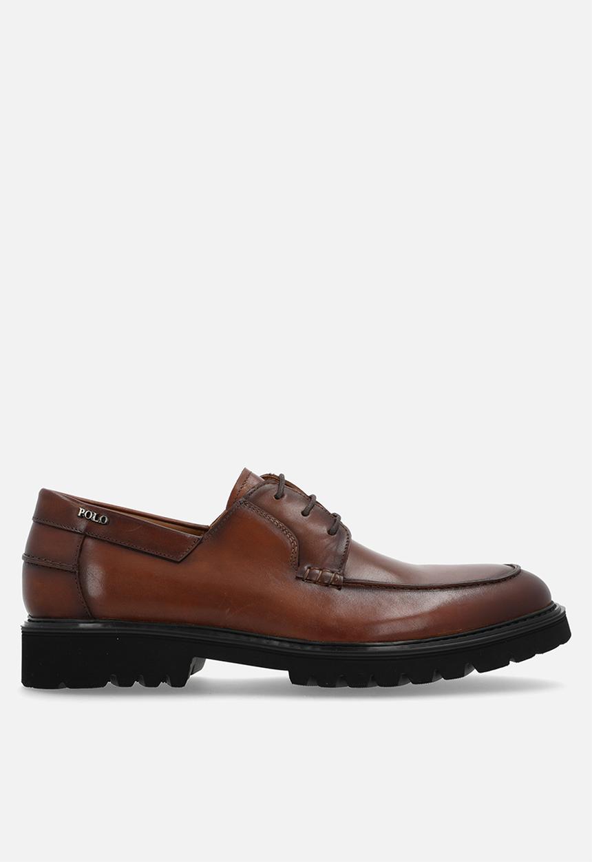 POLO - Chunky gibson lace up - brown