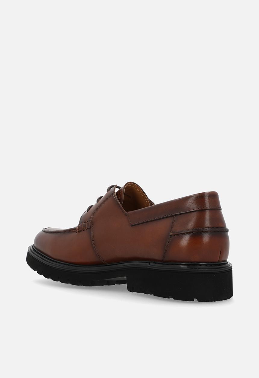 POLO - Chunky gibson lace up - brown