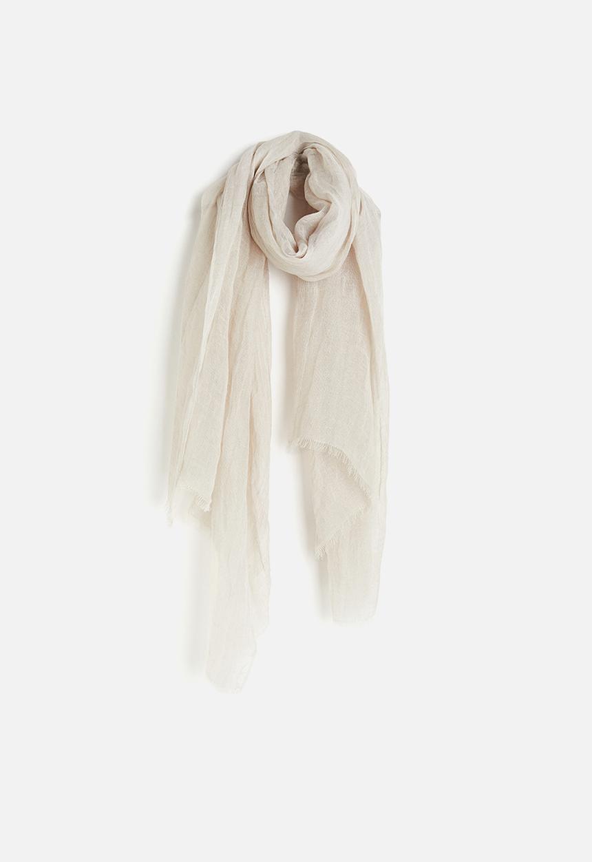 H&M - Linen scarf - light beige