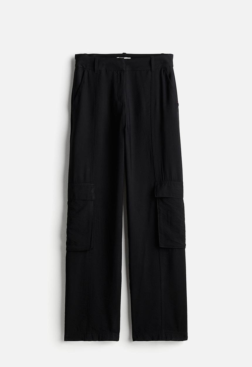 H&M - Utility trousers - black
