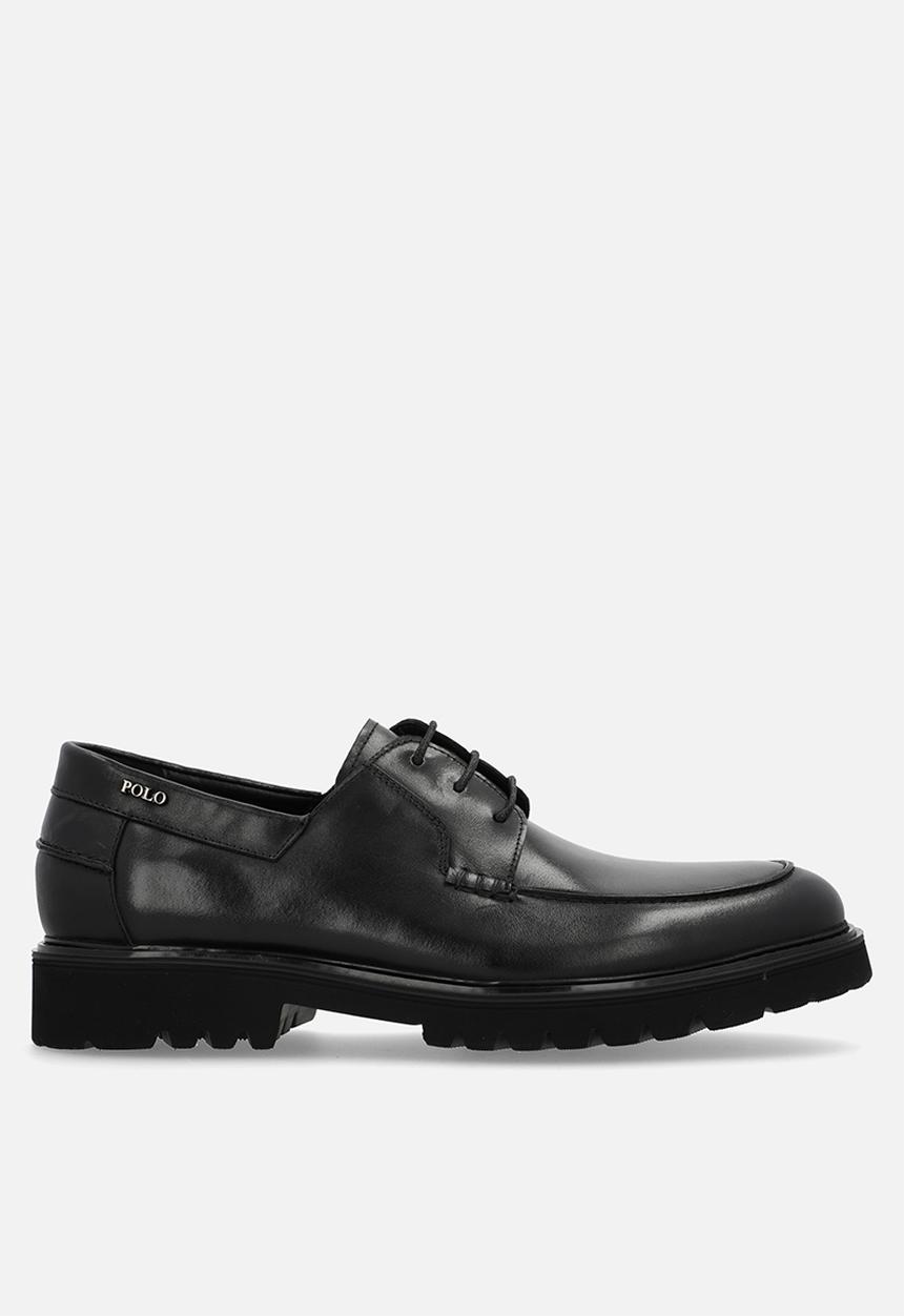 POLO - Chunky gibson lace up - black