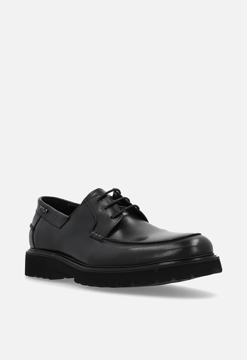POLO - Chunky gibson lace up - black