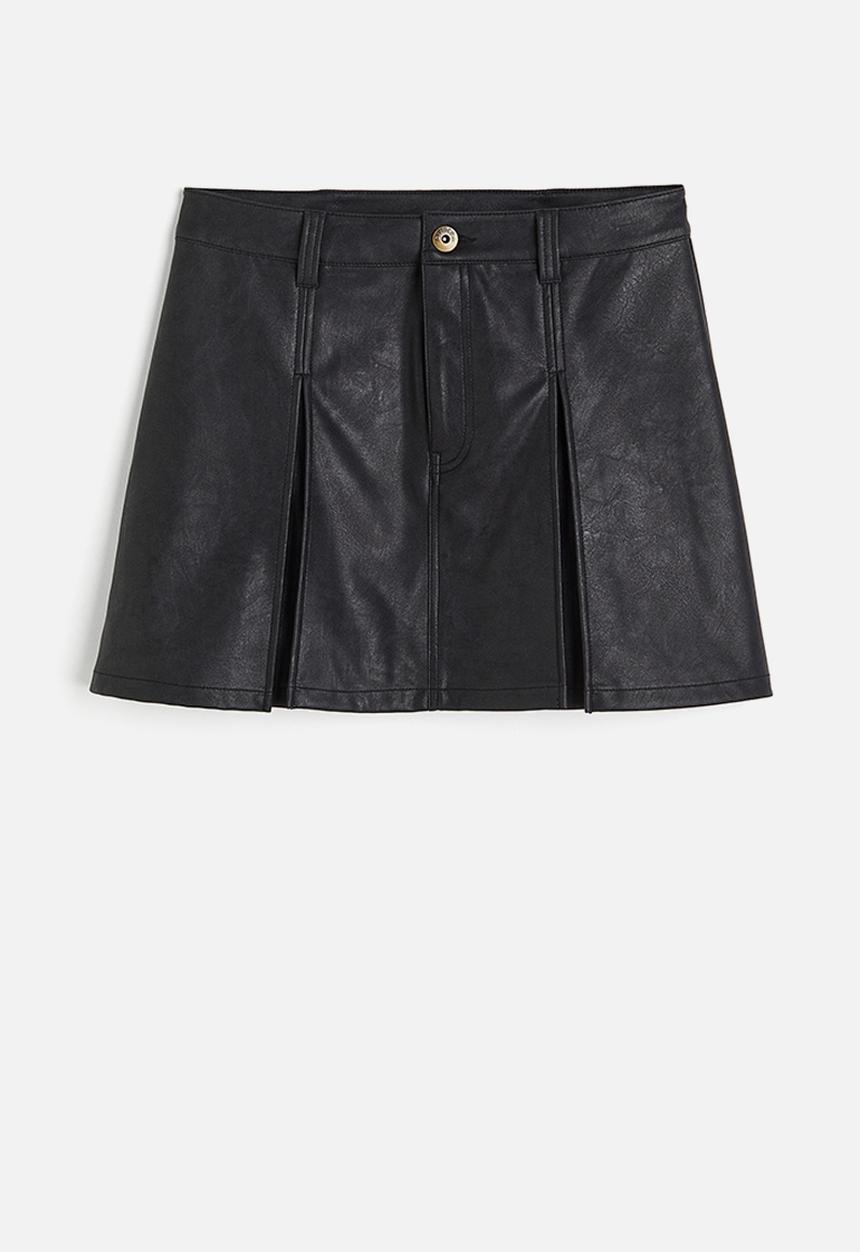 H&M - Pleated mini skirt - black