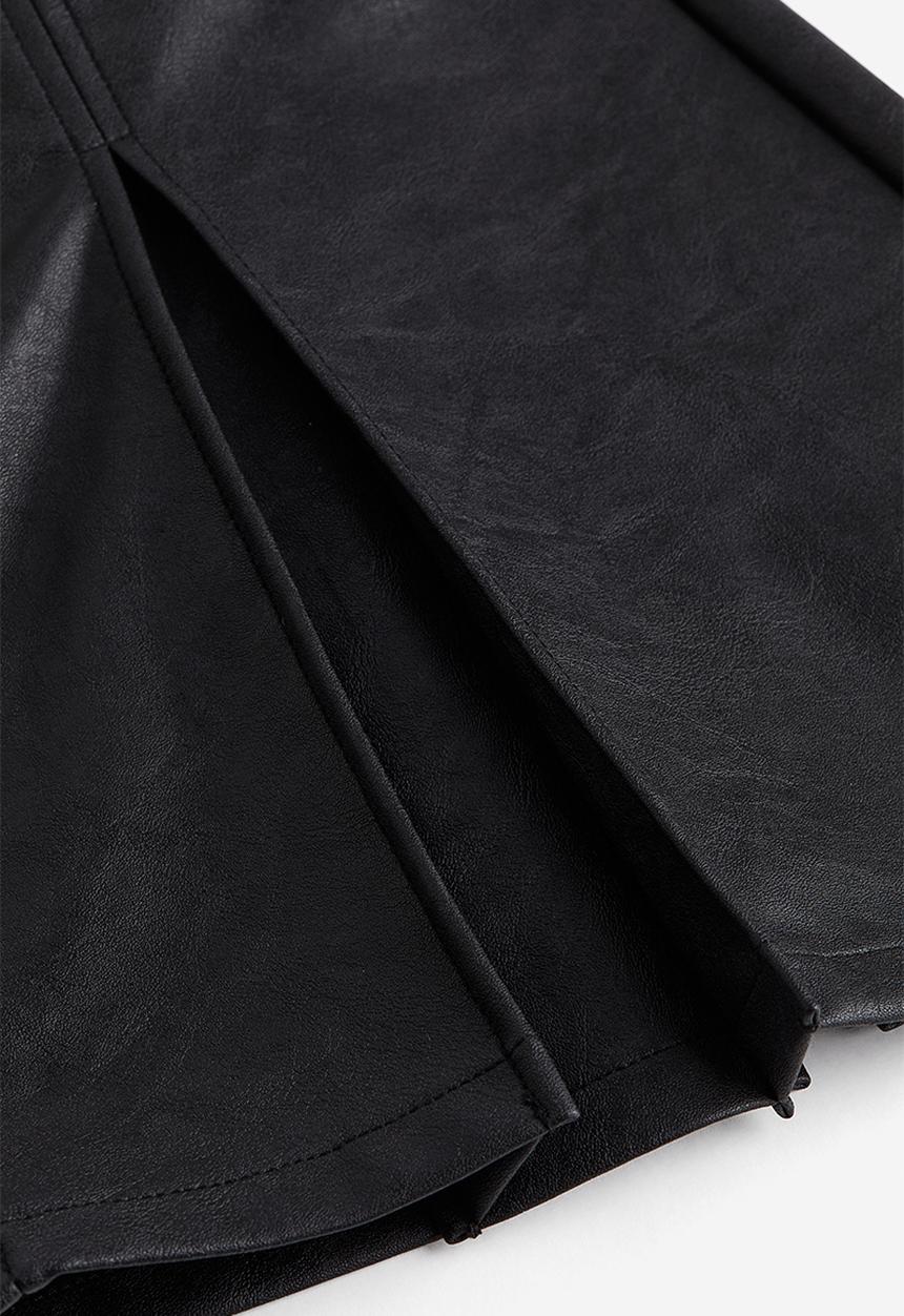 H&M - Pleated mini skirt - black