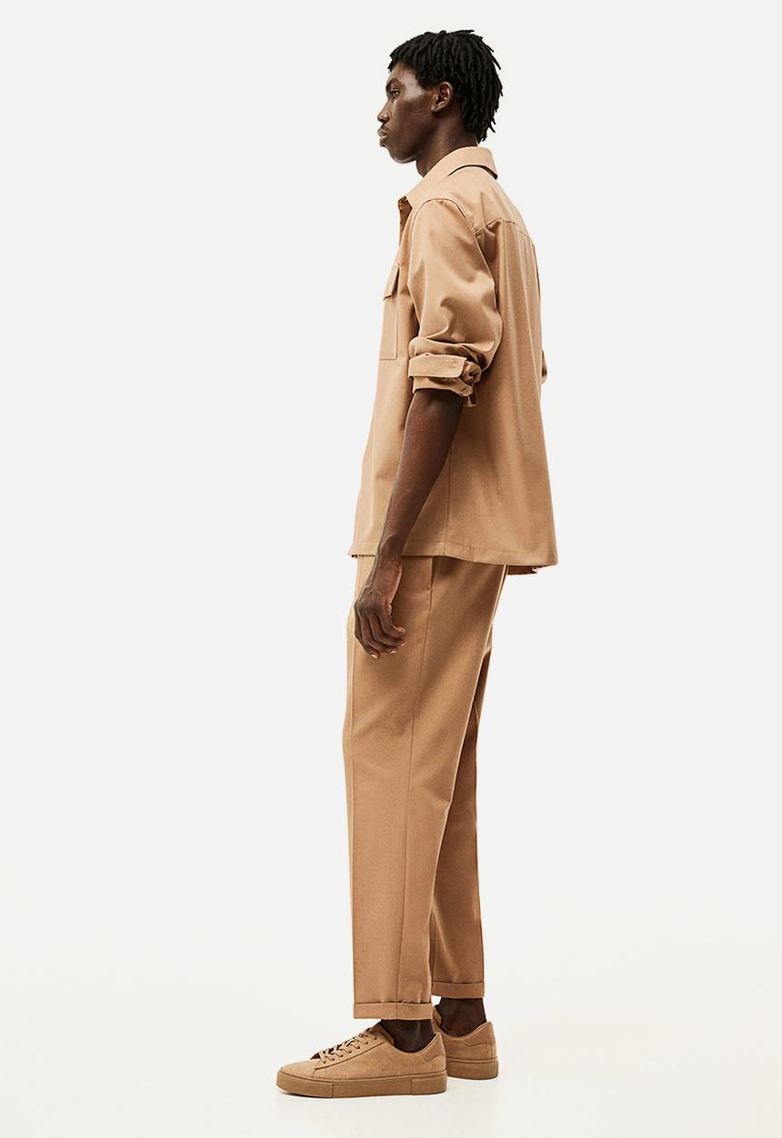 H&M - Slim fit tailored joggers - brown