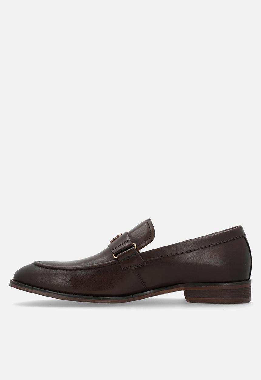 POLO - Circle pony trim penny loafer - brown
