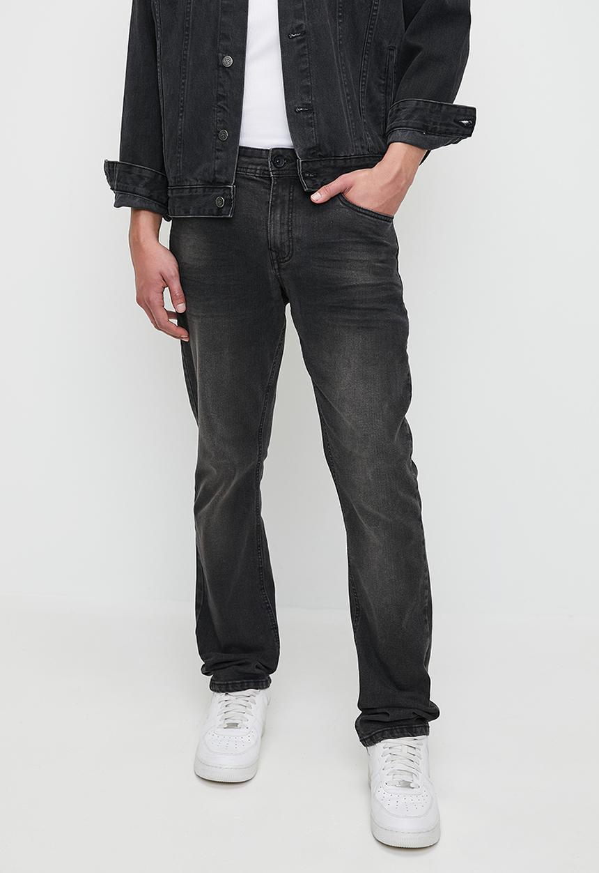SOVIET - Dalton Slim Leg Denim - Charcoal