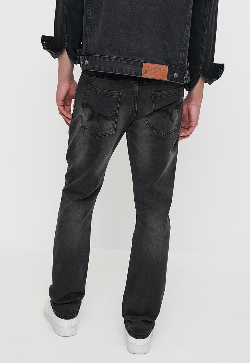 SOVIET - Dalton Slim Leg Denim - Charcoal