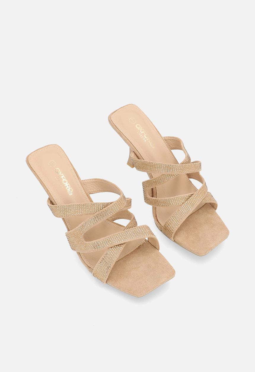 Oxford Street - Glitz mule - taupe