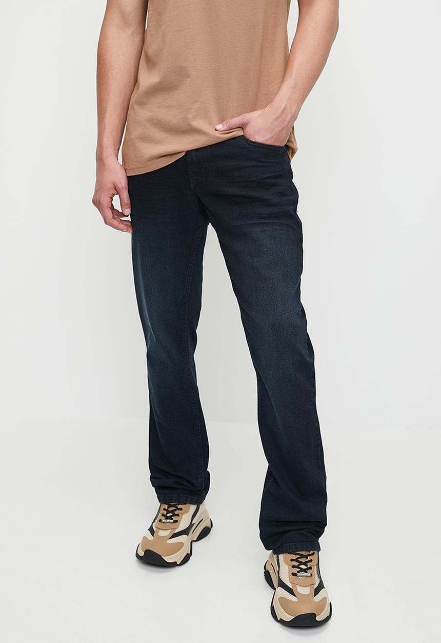 SOVIET - Dalton Straight Leg Denim - Blue Black