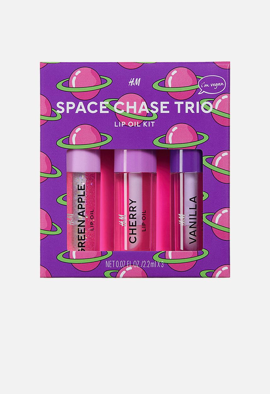 H&M - Space chase trio lip oil kit - purple