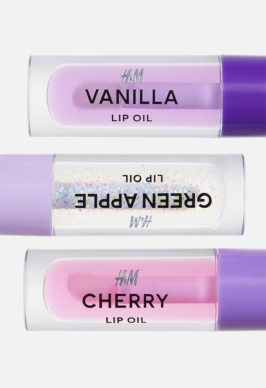 H&M - Space chase trio lip oil kit - purple