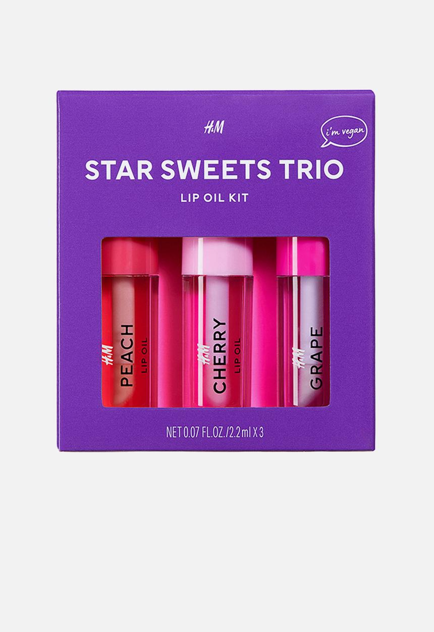 H&M - Star sweets trio lip oil kit - purple