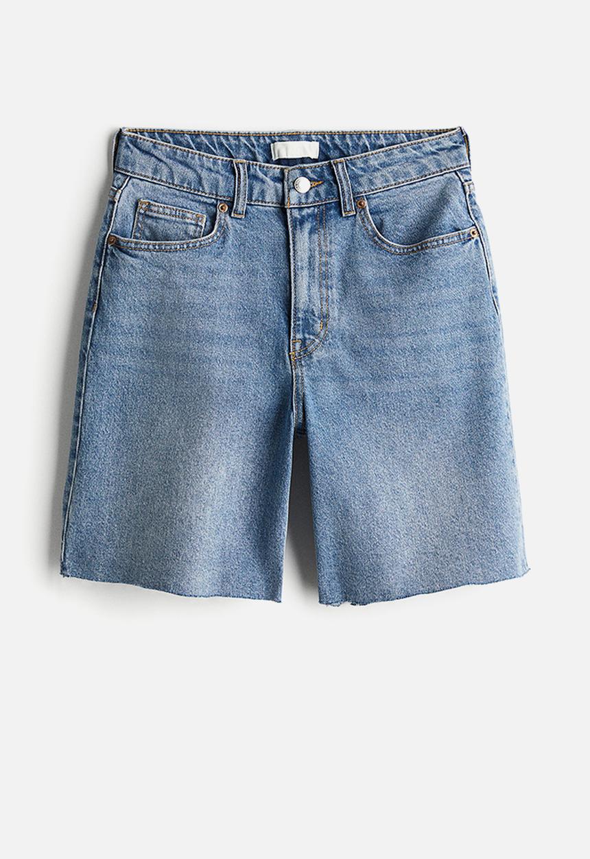 H&M - Denim bermuda shorts - denim blue