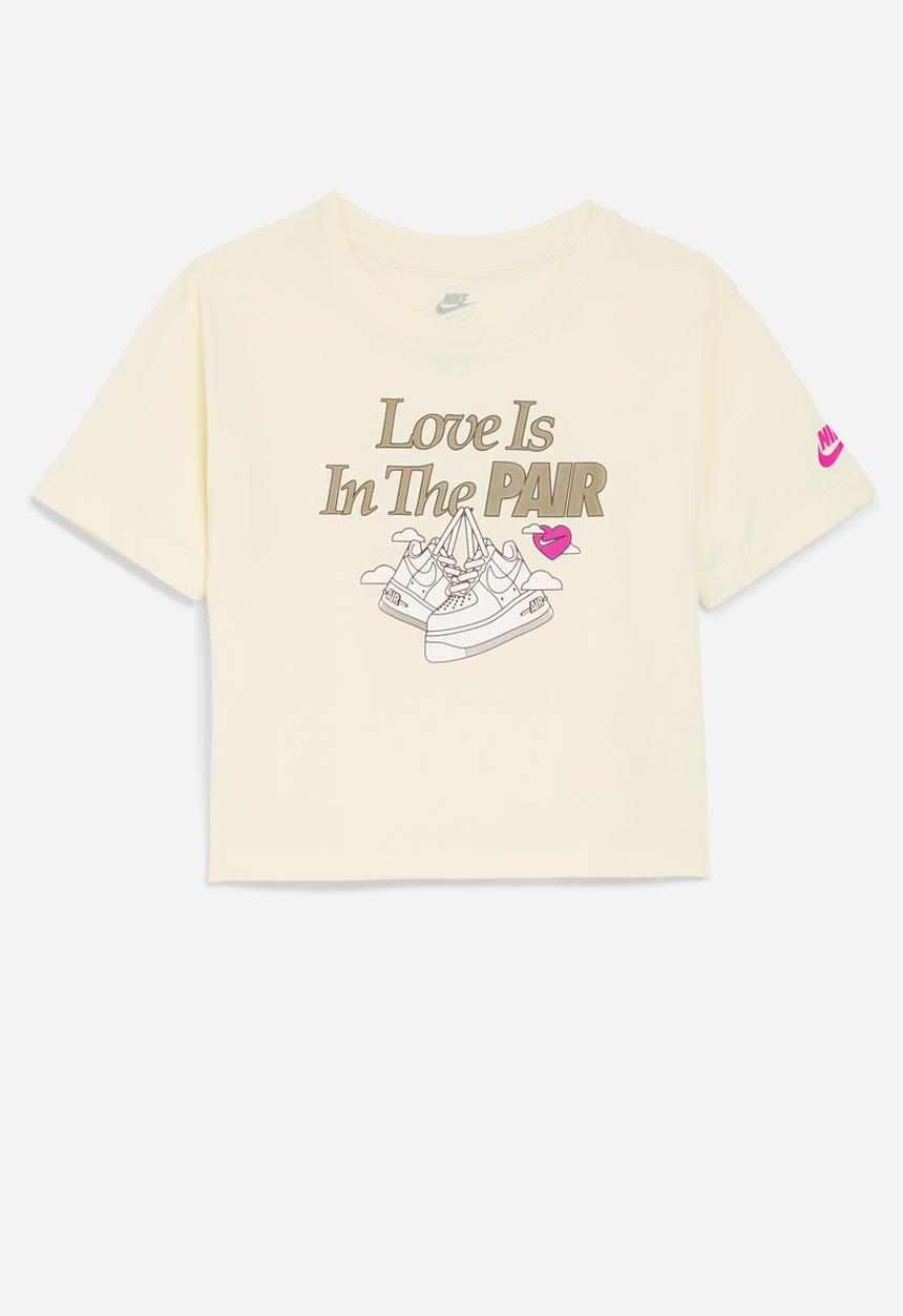Nike - Nkg sweet swoosh pair tee - coconut milk