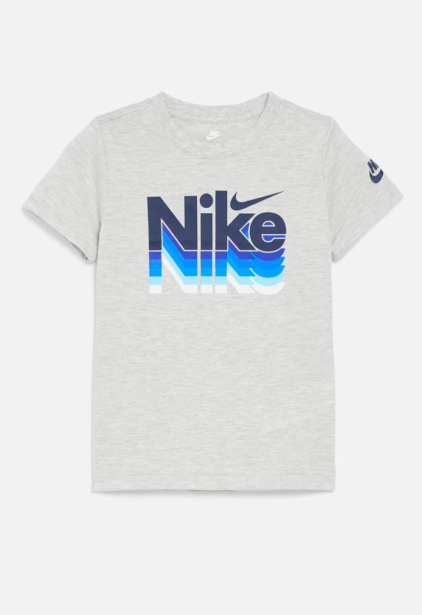 Nike - Nkb retro fader short sleeve tee - grey heather