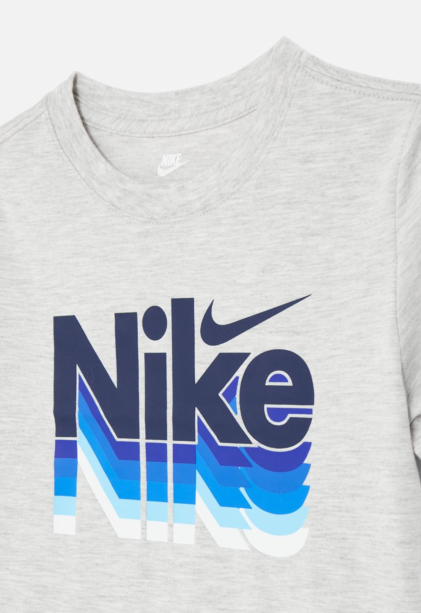 Nike - Nkb retro fader short sleeve tee - grey heather