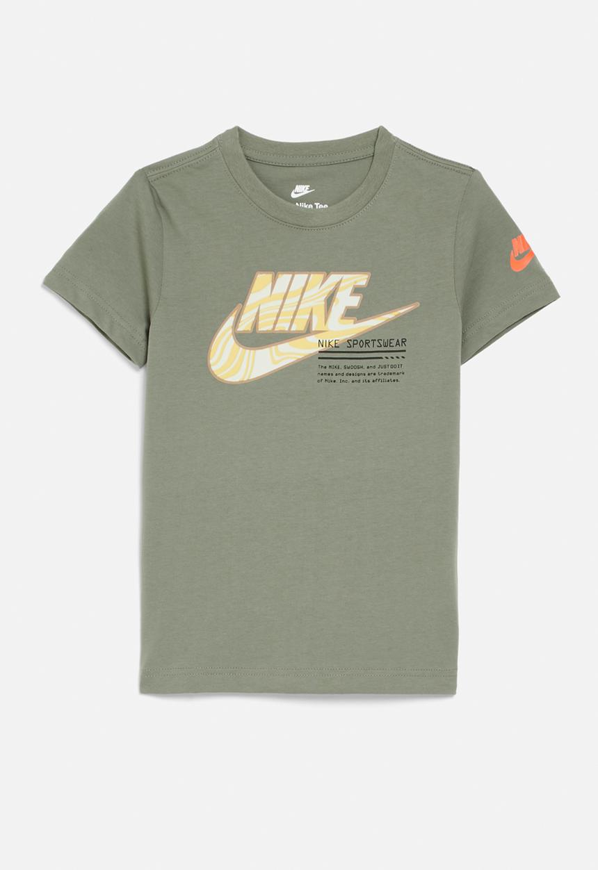 Nike - Nkb futura micro text tee - dark stucco