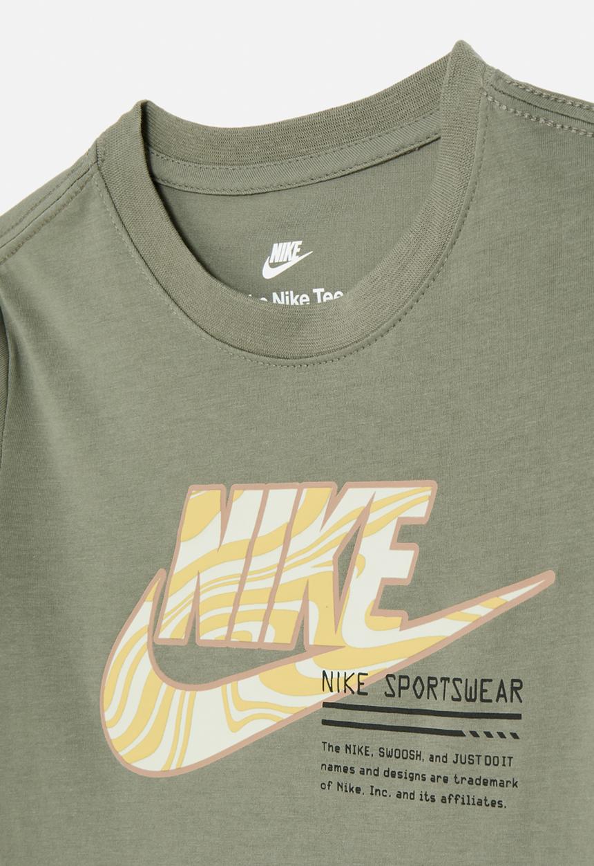 Nike - Nkb futura micro text tee - dark stucco