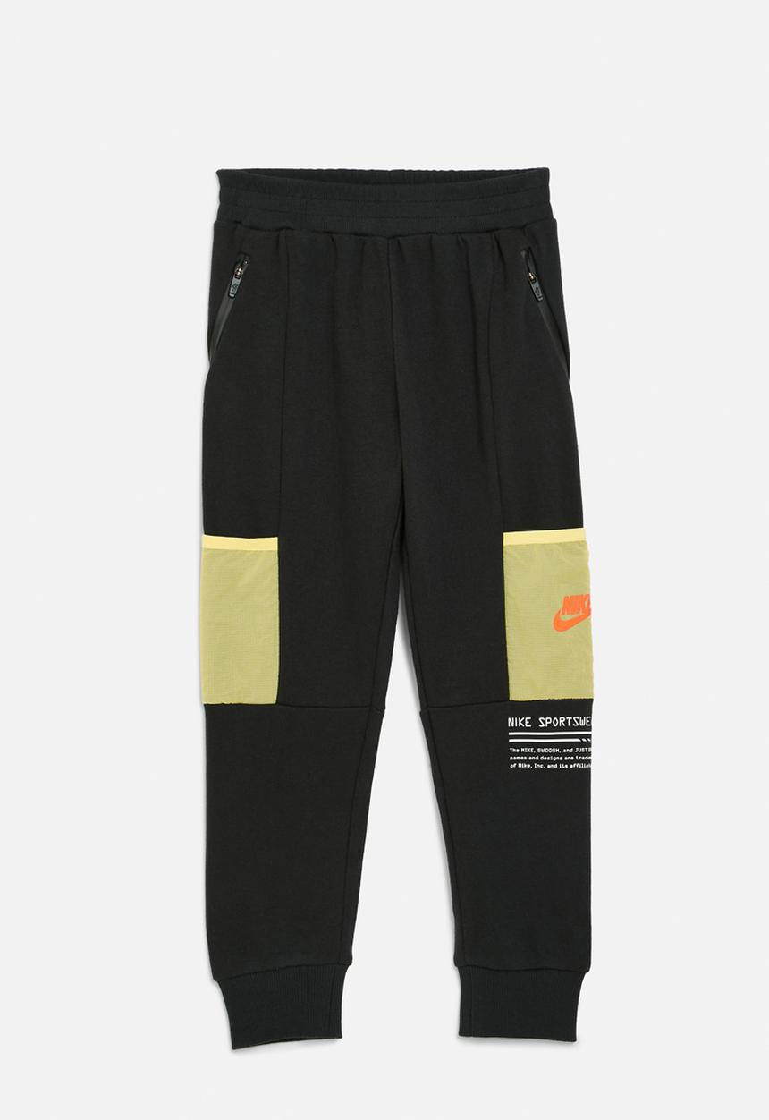 Nike - Nkb b nsw paint yf ft pant - black
